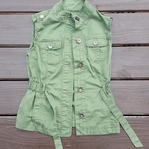 BOGO Justice army green vest jacket